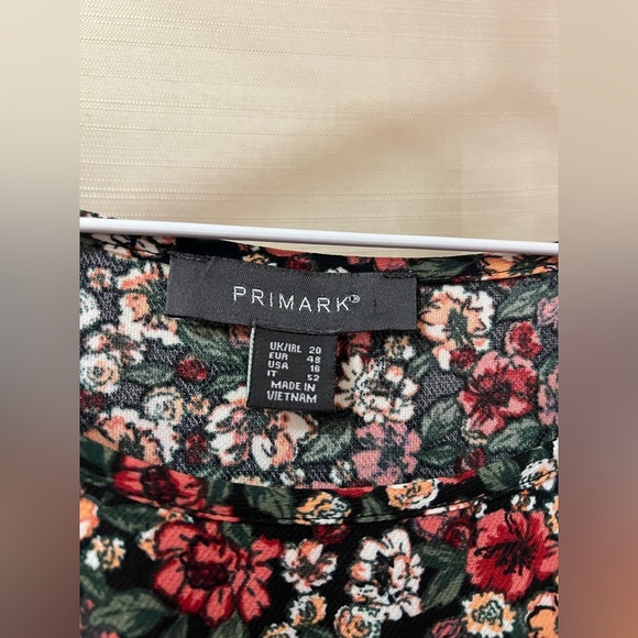 ⚫️ BOGO Multicolor Floral Tunic Top Size 16 Oversized Bohemian Chic - Picture 2 of 7